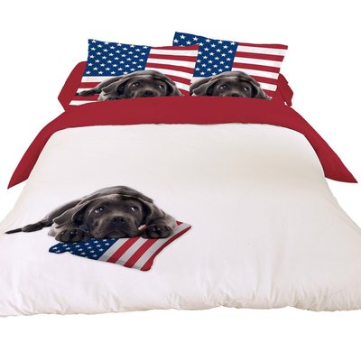 Housse de couette  Blacky in the USA  coton DECORATIE
