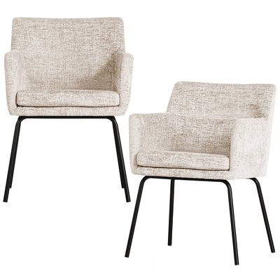 Chaises de table tissu KAM WOOOD