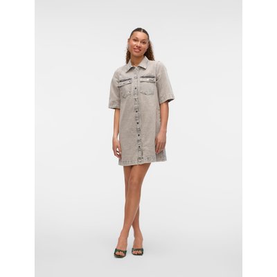 VMFENJA Robe courte Robe en denim VERO MODA