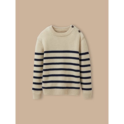 Pull marinière  en laine majoritaire CYRILLUS