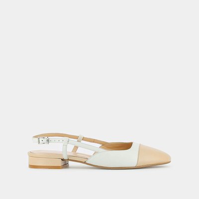 Dhapou Leather Ballet Flats with Heel JONAK