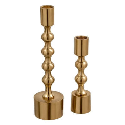Lot de 2 bougeoirs en aluminium TAO ATMOSPHERA