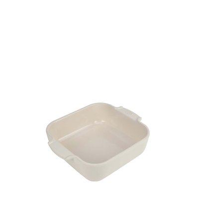 Plat four céramique carré écru 21 cm - 8,25' Appolia PEUGEOT