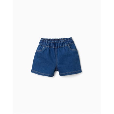 Short en jean avec taille paperbag ZIPPY