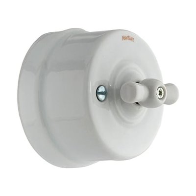 Interrupteur Va-et-vient Garby Manette Blanc Ø64,5 Mm FONTINI