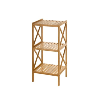 Étagère Salle de Bain Bambou 3 Plateaux WADIGA