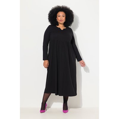 Robe trapèze en jersey à col tunisien et ULLA POPKEN