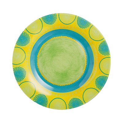 Assiette à dessert turquoise 19cm Propriano - Luminarc - Verre opale extra résistant LUMINARC