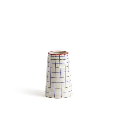 Neios 15.2cm High Checked Ceramic Vase LA REDOUTE INTERIEURS