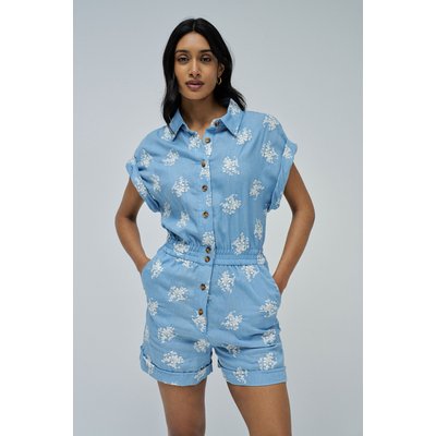 COMBINAISON COURTE EN JEAN AVEC BRODERIE SALSA JEANS