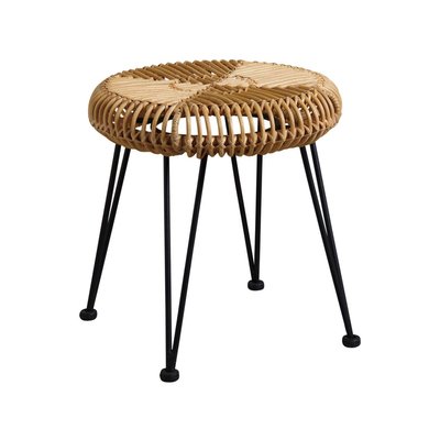 Tabouret soleil en rotin naturel AUBRY GASPARD
