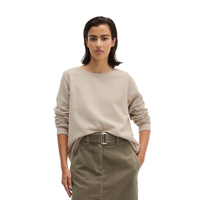 Sweat-shirt ample teint en pièce avec surface peignée MARC O'POLO