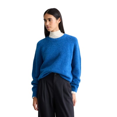Pull en maille relaxed en mélange de laine d'alpaga douillette MARC O’POLO DENIM