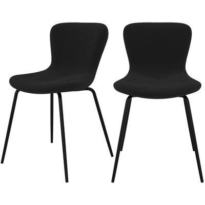 Lot de 2 chaises et pieds en métal - KOKO RENDEZ-VOUS DÉCO