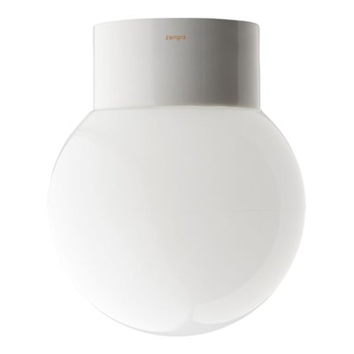 Lampe Étanche Porcelaine Blanche Jade H5 X D10 Cm 60w Max ZANGRA