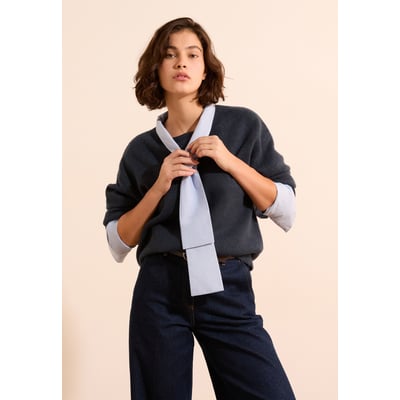 Pull manches longues avec lien à nouer SHERLEY ETAM