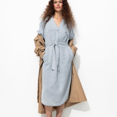 Robe-tunique midi rayée PROMOD