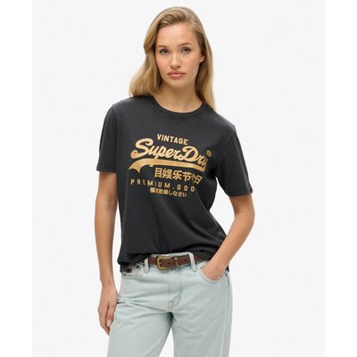 T-shirt décontracté métallisé Vintage Logo SUPERDRY