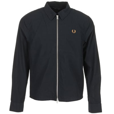 Pull SEERSUCKER ZIP THRU OVERSHIRT FRED PERRY