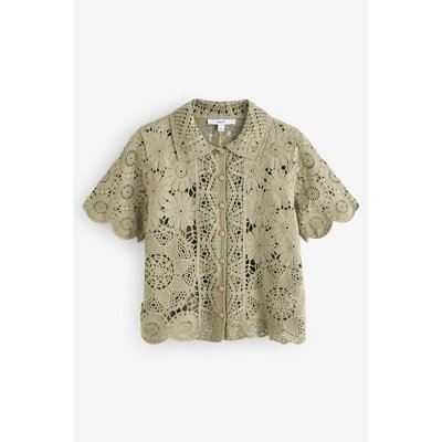 Chemise florale en crochet NEXT