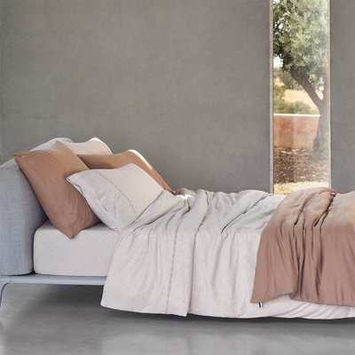 Housse de couette en coton modal ecru, BOSS SENSE BOSS HOME