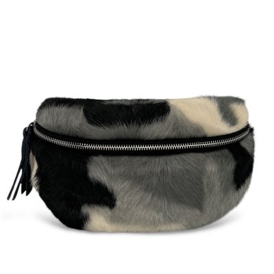 Sac banane en cuir et poils synthétiques LOU KITTY OH MY BAG