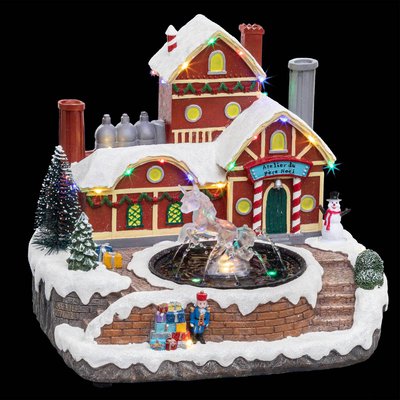 Village de Noël fontaine animé musical 28 LED + transfo FEERIC LIGHTS & CHRISTMAS
