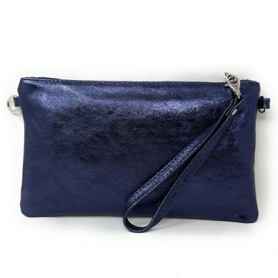 Pochette en cuir grainé irisé MELUSINE OH MY BAG