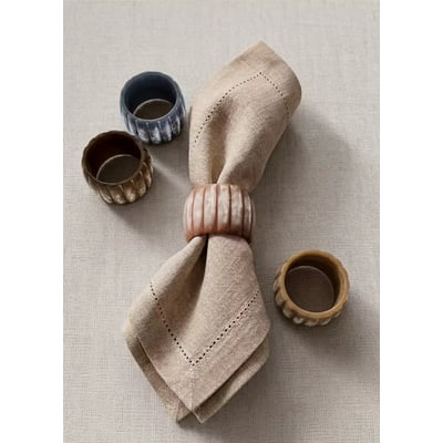 Rond de serviettes en résine, lot de 4 MANGO HOME