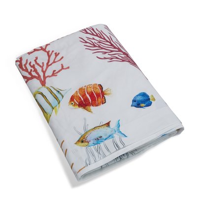 Drap plat  en Percale de coton - CORAIL TRADITION DES VOSGES