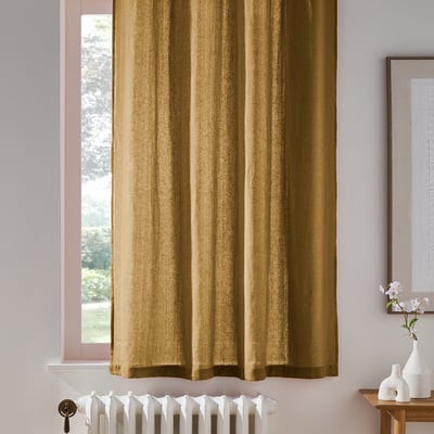 Rideau radiateur lin lavé à œillets, Onega LA REDOUTE INTERIEURS