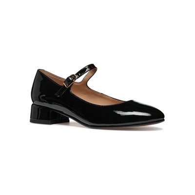 Reqins - Ballerine VERONA Noir Vernis - Jeunes et Jolies