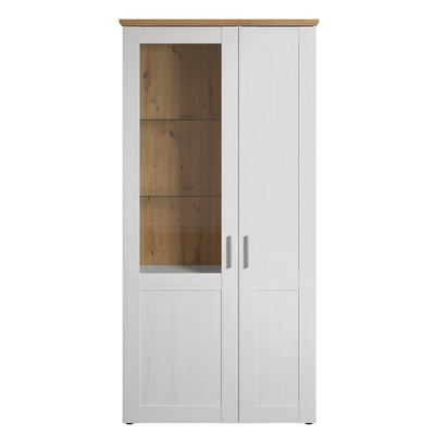Vaisselier 2 portes dont une avec verre trempé L95 cm - Shade CALICOSY