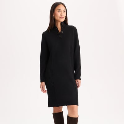 High Neck Knee-Length Jumper Dress ANNE WEYBURN