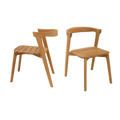 Chaises empilables en teck massif Rumba ( lot de 2) TECK ATTITUDE