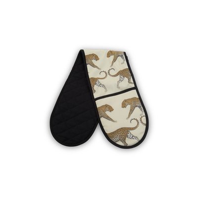 Cotton Double Oven Glove in Leopards SO'HOME