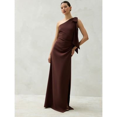Robe demoiselle d’honneur asymétrique à nœud NEXT