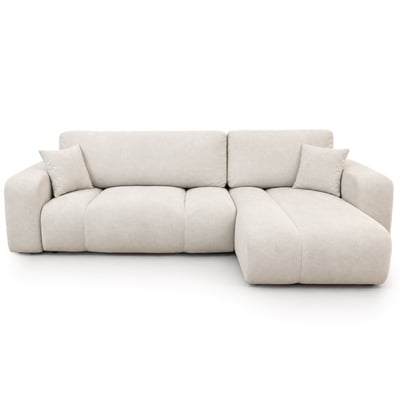 Canapé d'Angle Convertible en Tissu 4 places - MANON BEST MOBILIER