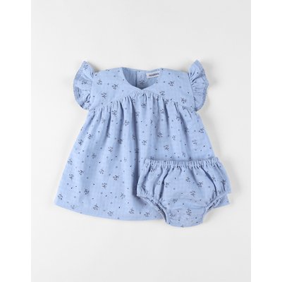 Robe avec bloomer, Crêpe gaufrée NOUKIE'S
