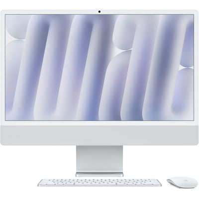Ordinateur Apple 24" Ecran Retina 4,5K Puce M4 CPU 10 / GPU 10 coeurs Mémoire RAM 24Go Stockage 512Go SSD Argent APPLE