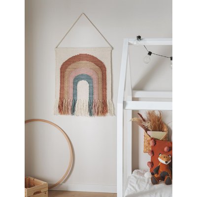 Déco de mur tissé main arc en ciel RAINBOW BENUTA 