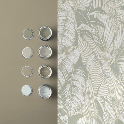Papier peint Feuillage Paradys Sage GRAHAM ET BROWN