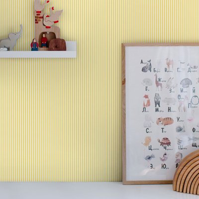 Papier peint Mini rayures ensoleillées JOULES
