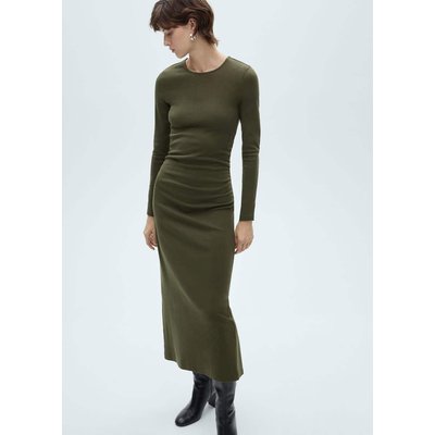 Robe midi coton MANGO