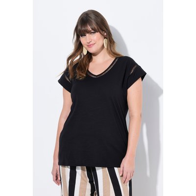 T-shirt oversized en coton bio. Décolleté ULLA POPKEN