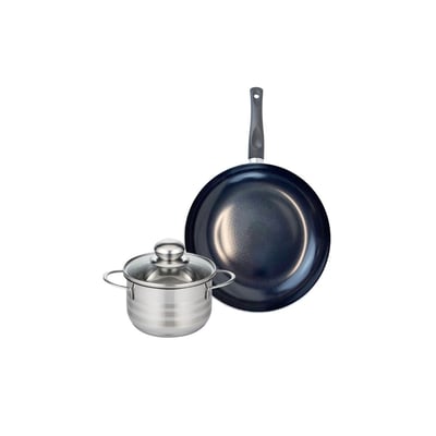 Batterie de cuisine 1 poêle 28cm + 1 faitout 16cm PRIMA BRILLANT ELO