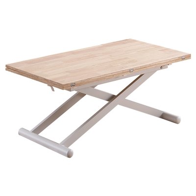 Table basse convertible en bois et acier - PRATIK MATHI DESIGN