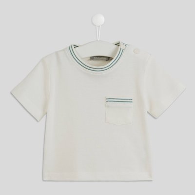 T-shirt manches courtes col rond uni en coton BIO BOUT'CHOU