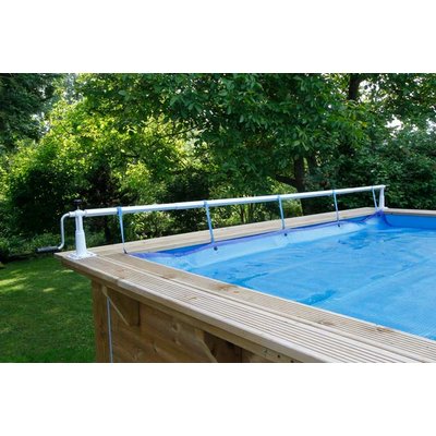 Enrouleur de bâche à bulles pour piscine en bois  Xtra UBBINK