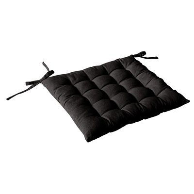 Galette de chaise piquée 16 points en coton et nouettes HOME MAISON
